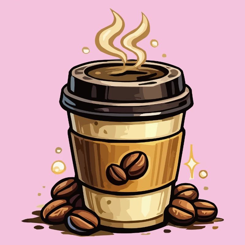Kaffee Kunst Becher