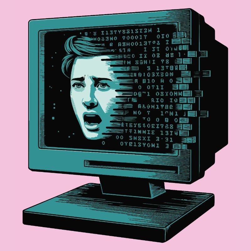 IA rétroglitch Retroglitch Computer Terror