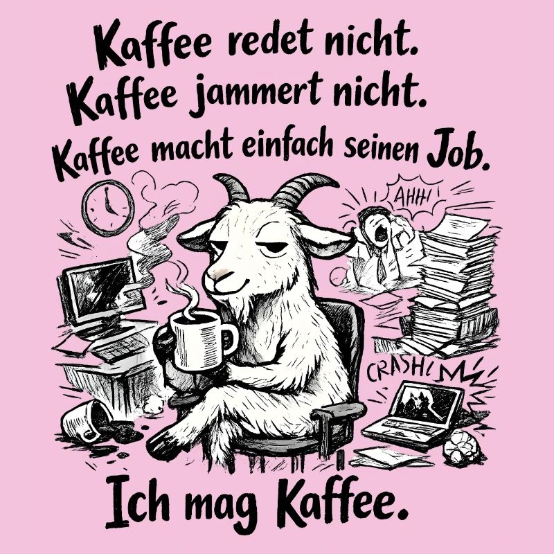 Kaffee redet nicht lustiger Kaffee Spruch