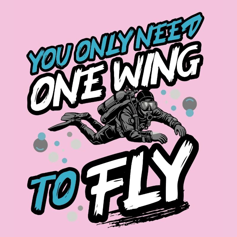 Diving One Wing To Fly – Tec & Scuba Diver Design