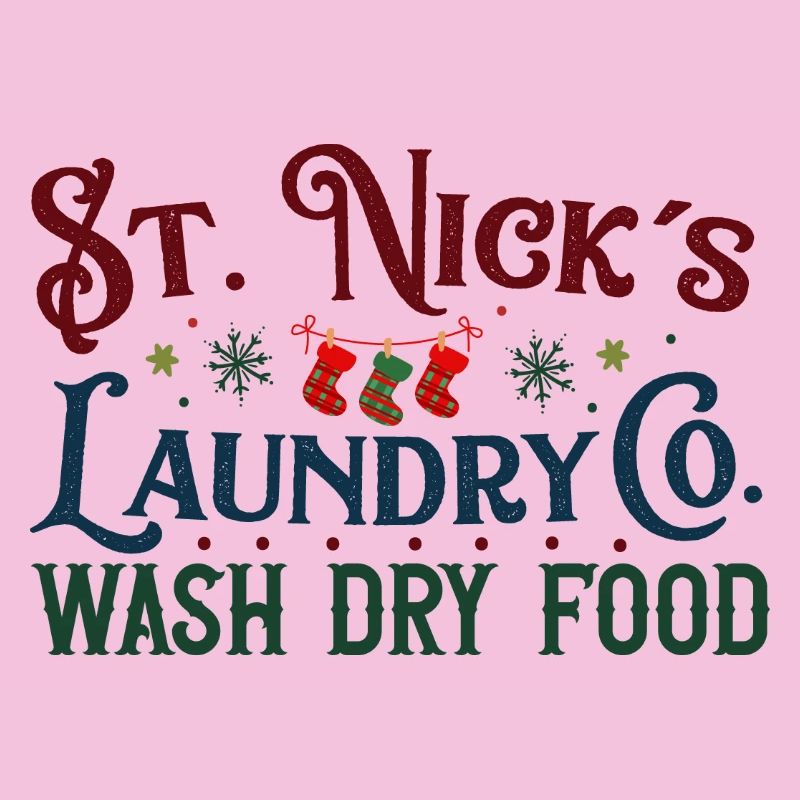 St Nick's Laundry Co. Festive Logo
