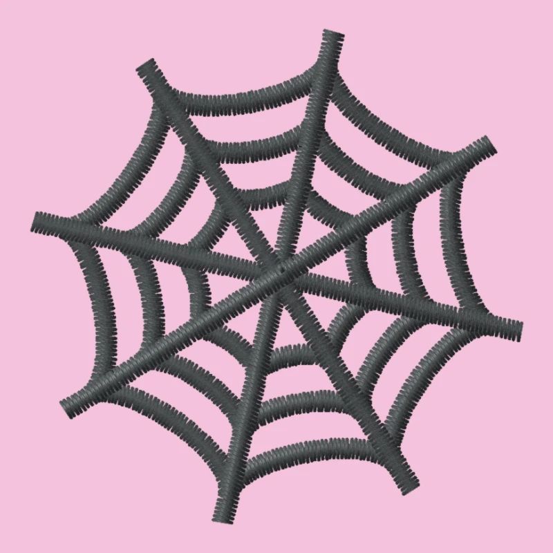 Toile d’araignée brodée