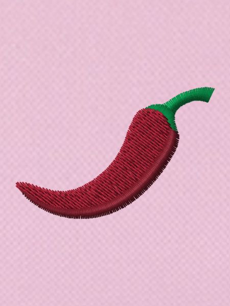 Embroidered chili