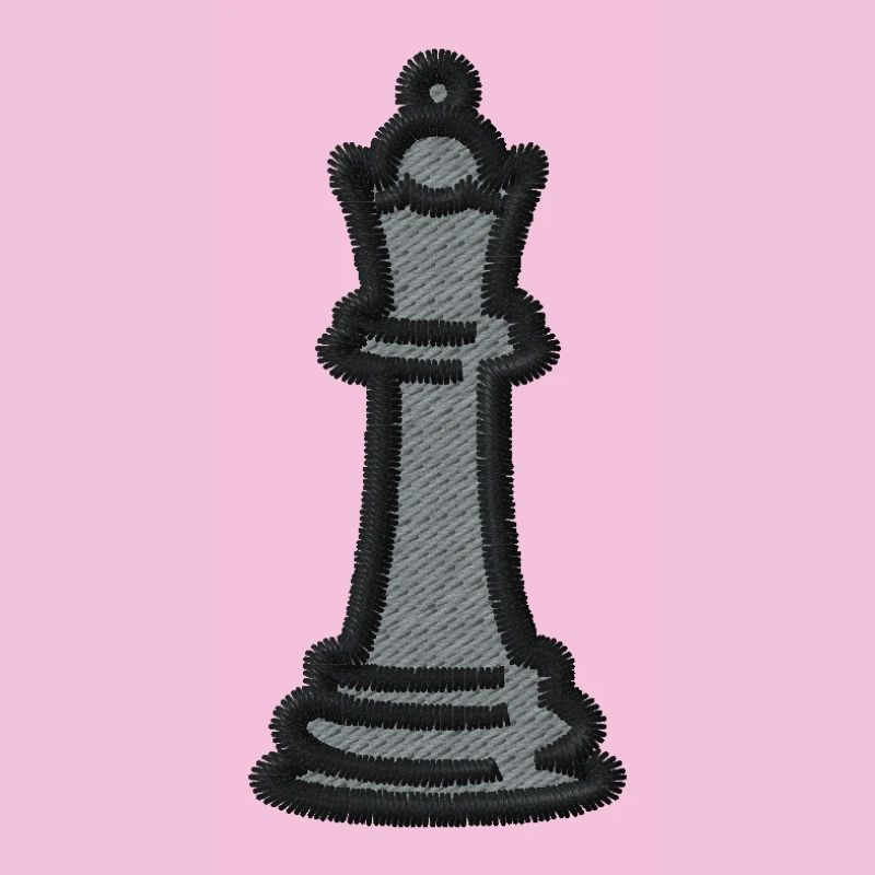 Pièce d’échecs brodée