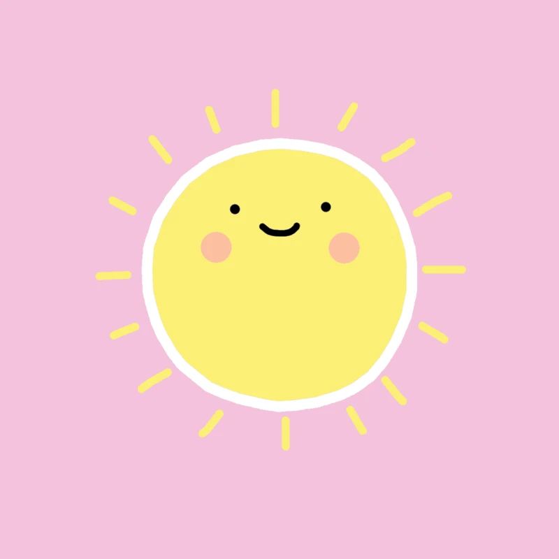 Sun smiley heureux