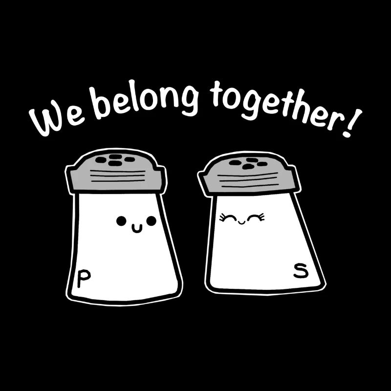 Love relationship salt pepper