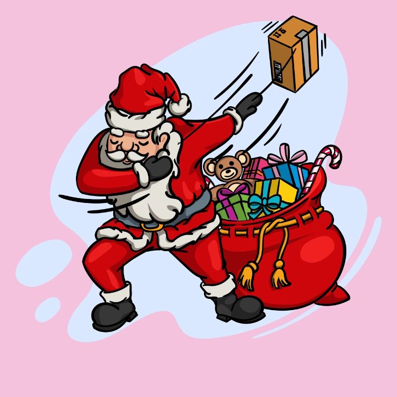 Doux Dab Dabbing Père Noël Noël