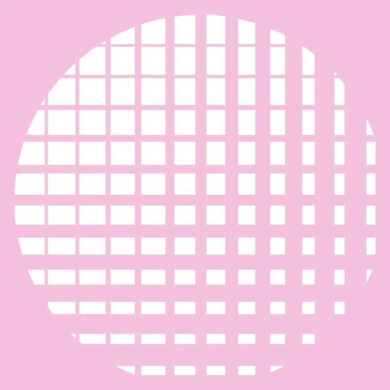 Cercle composé de plusieurs carrés
