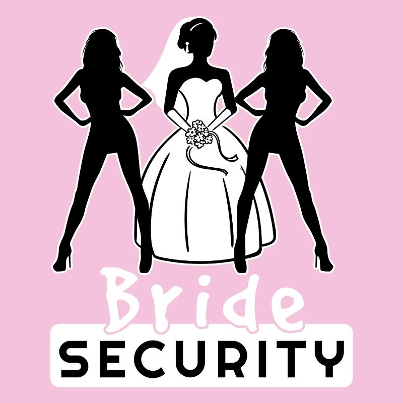 Bride Security Team Partnerlook Bachelor Fun