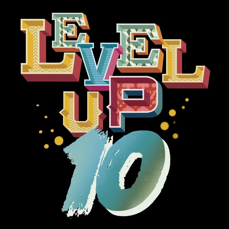Level Up 10 ans anniversaire Gamer Gaming