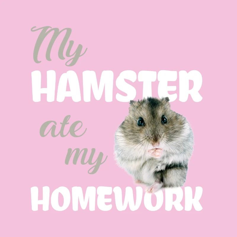 Devoirs de hamster drôle disant