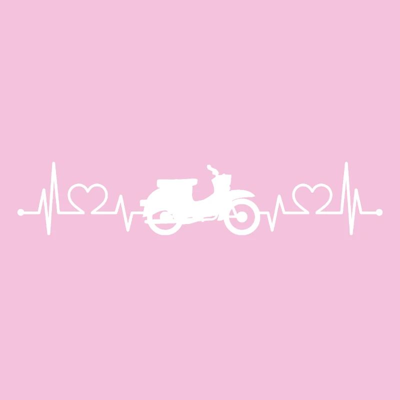 Simson Schwalbe KR51 Heart Line ECG Moped Gift