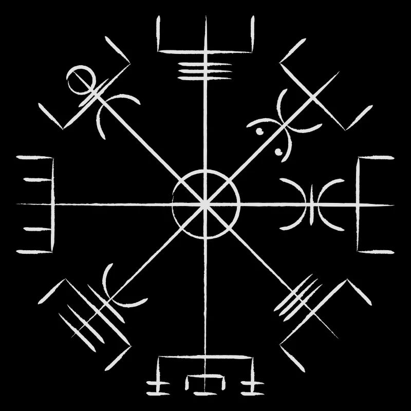 Vegvisir Wikinger Symbol
