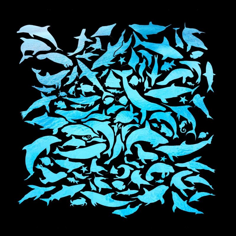 Conception d'habitants de la mer avec poisson / idée cadeau