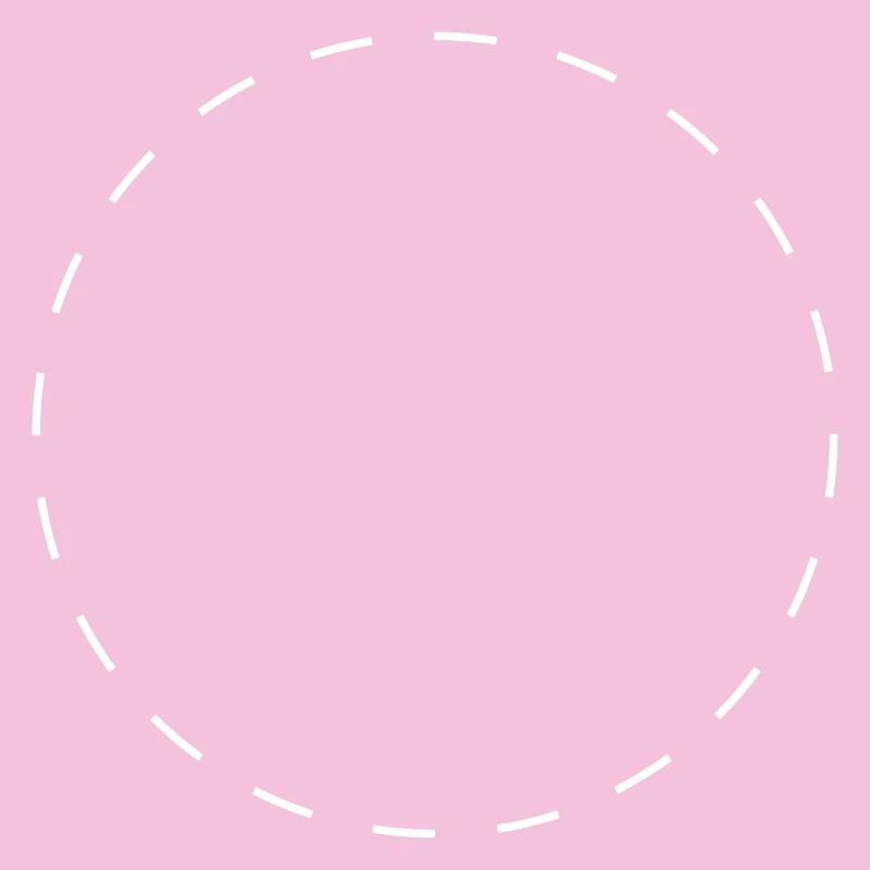 Circle dashed white | Vectorgraphic