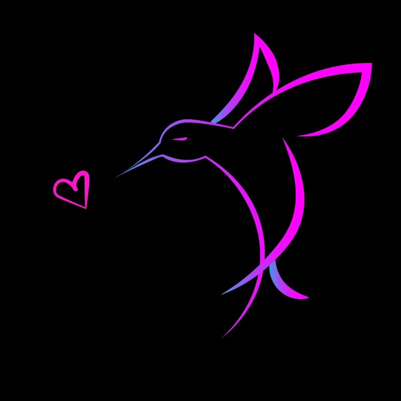 Kolibri mit Herz