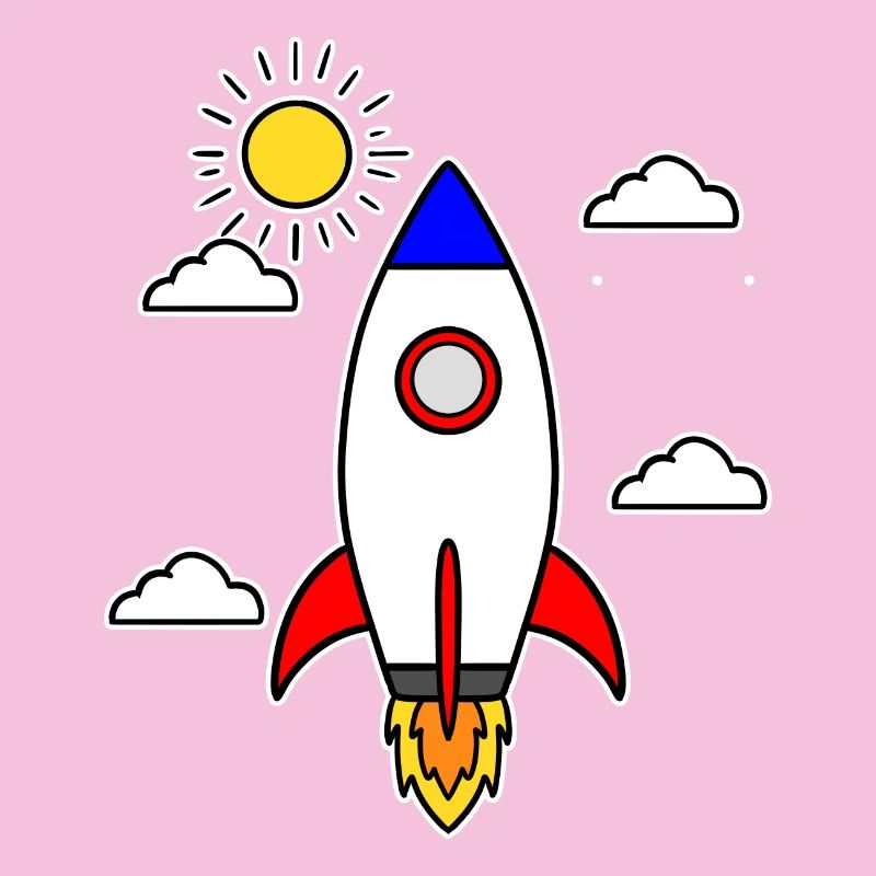 Schulstart Rakete Raumschiff Schulbeginn Schule