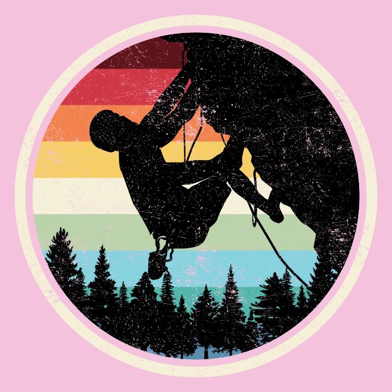 Silhouette de l’Escaladeur de la Forêt Arc-en-ciel
