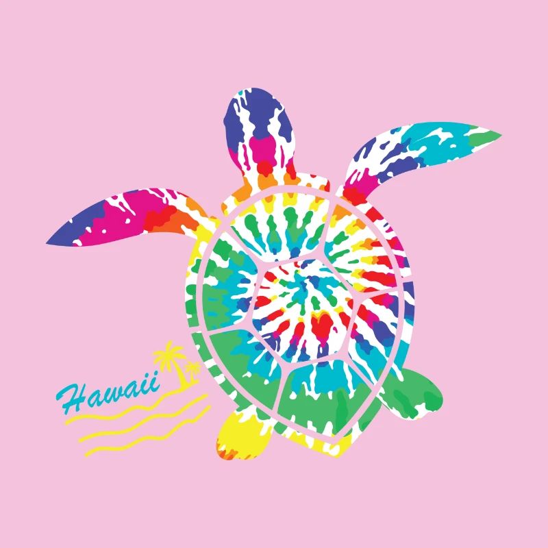 Hawaii Tie Dye Sea Turtle Turtle Lovers