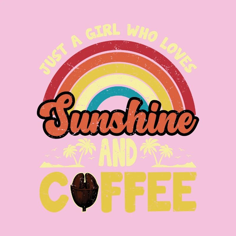 Nur ein Mädchen, das Kaffeedesign liebt