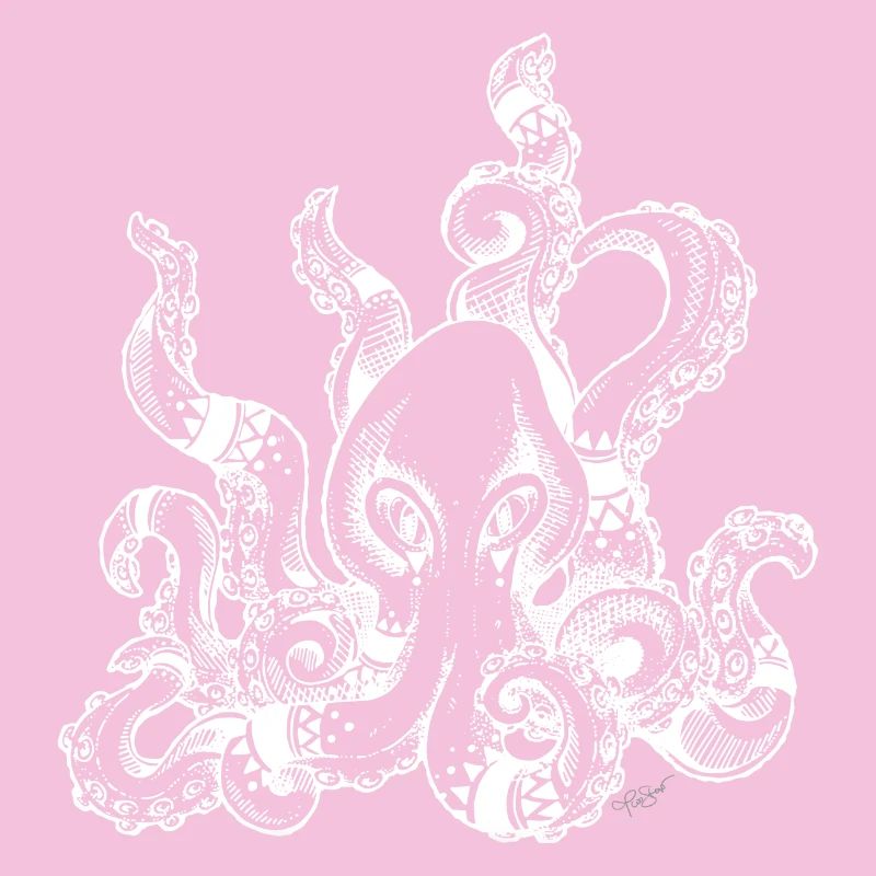Kraken white | Octopus | Adventure | Squid
