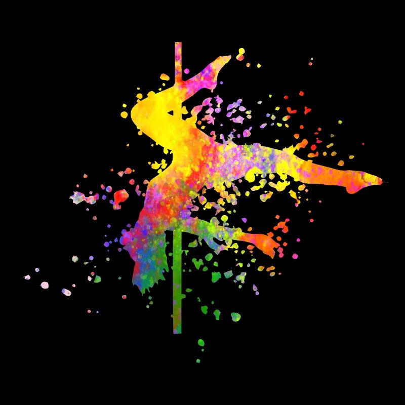 Pole Dance Fitness Couleur Splash Pole Dance