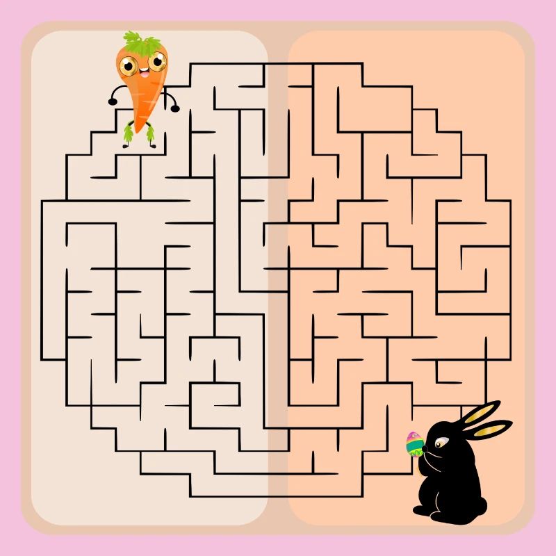 Labyrinth Bunny Easter Bunny