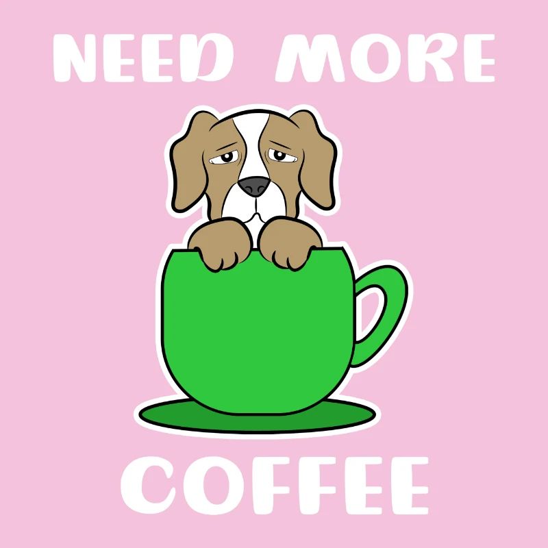 Déclaration Café Chien Caféine Tasse à café