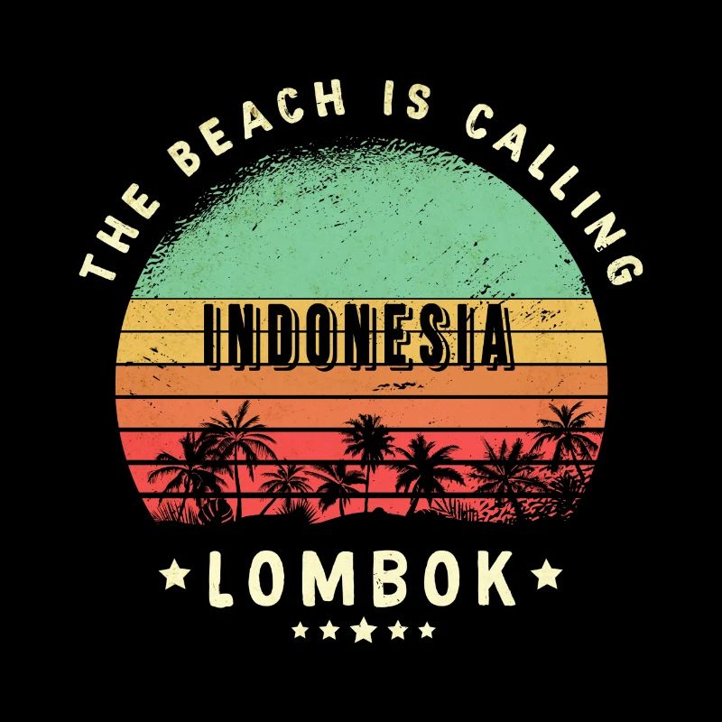 conception de plage de lombok indonésie
