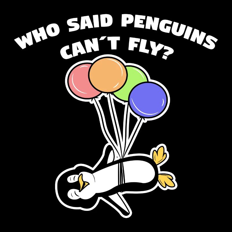 Penguin Humorous Statement Balloon Bird Animal