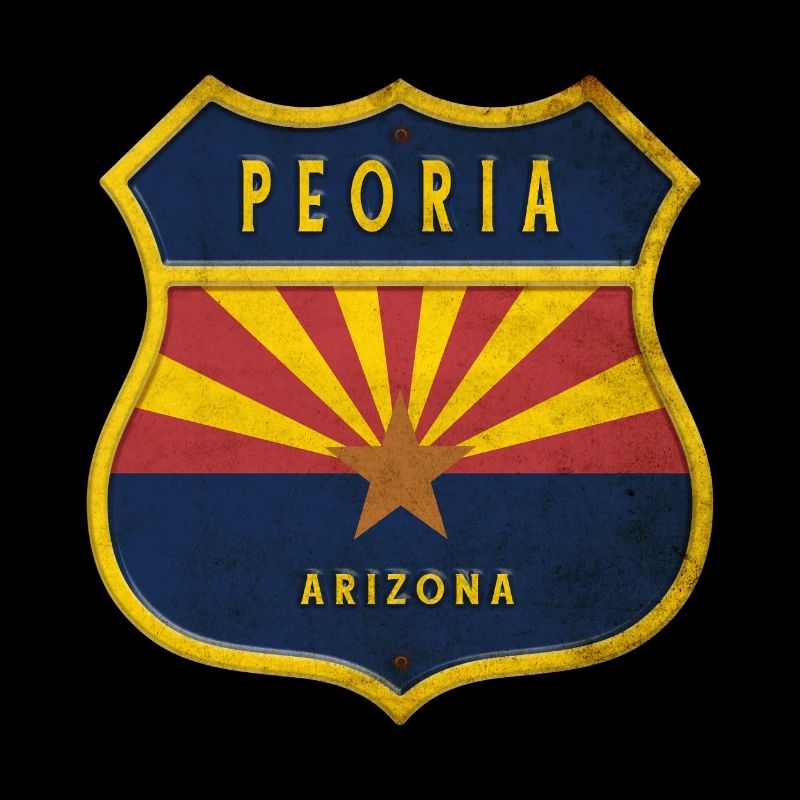 Peoria Arizona flag crest design