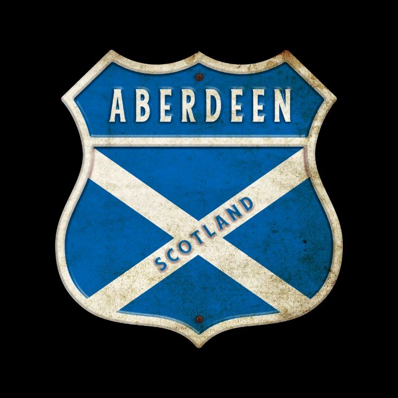 Aberdeen Schottland Wappen Flaggen Design