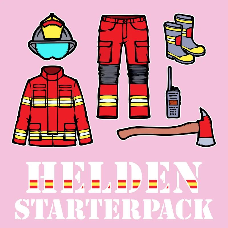 Retter Statement Feuerwehrhelm Brandschutz Feuer
