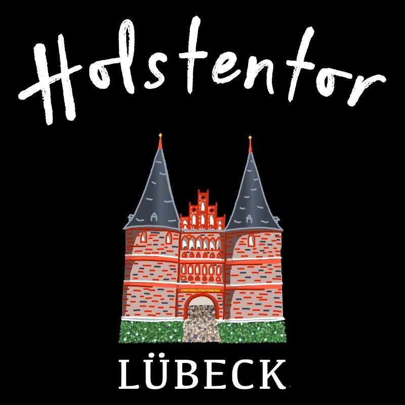 Holsten Gate Lübeck, point de repère Schleswig-Holstein