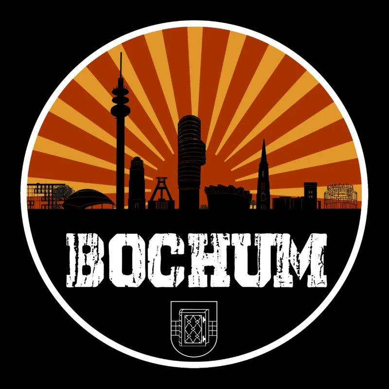 Bochum Retro Skyline