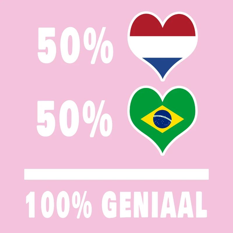 Brésil et Pays-Bas 100% Genius Flag