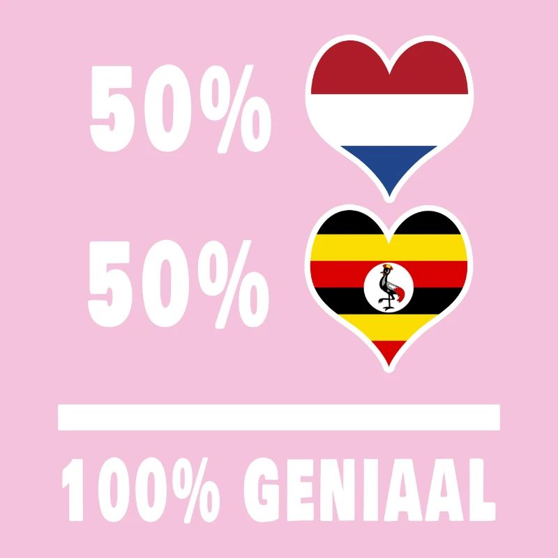 Ouganda et Pays-Bas 100% Genius flag