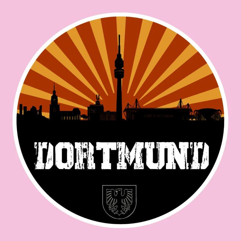 Dortmund Skyline Retro