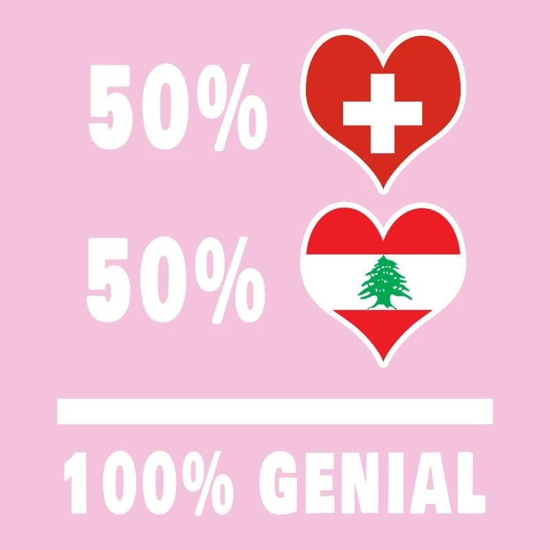 Liban et Suisse 100% Drapeau Génial