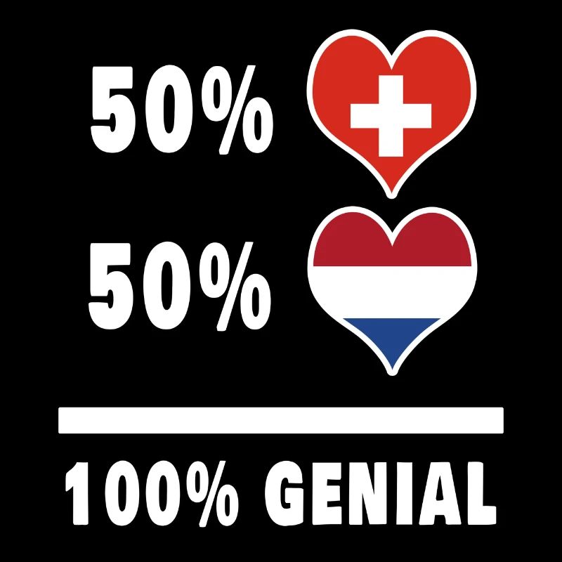 Pays-Bas et Suisse 100% Drapeau Génial