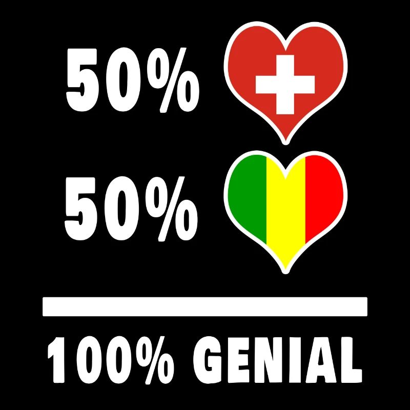 Mali et Suisse 100% Drapeau Génial