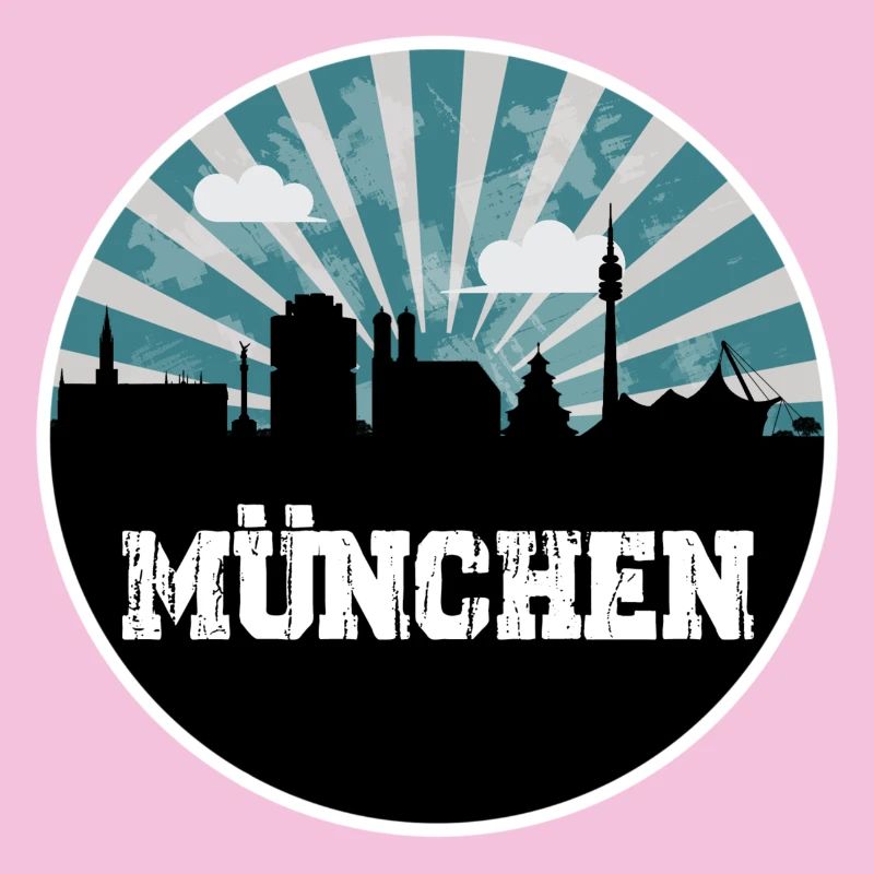 München Skyline Blue Hour