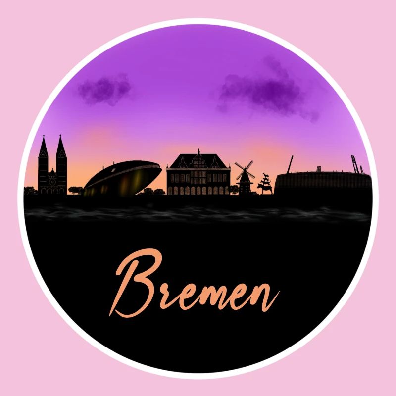 Belle ligne d’horizon de Brême