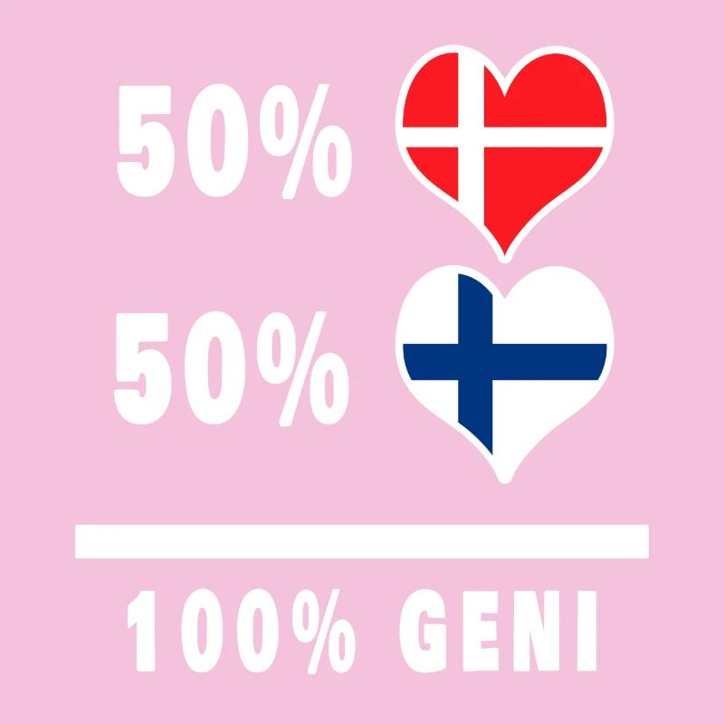 Finlande et Danemark 100% drapeau de génie