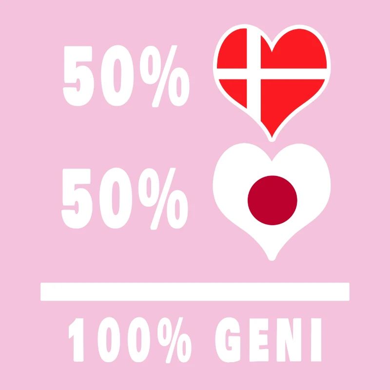 Japon et Danemark 100% drapeau de génie