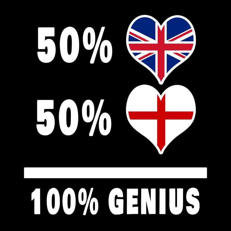 England and Great Britain 100% Genius Flag