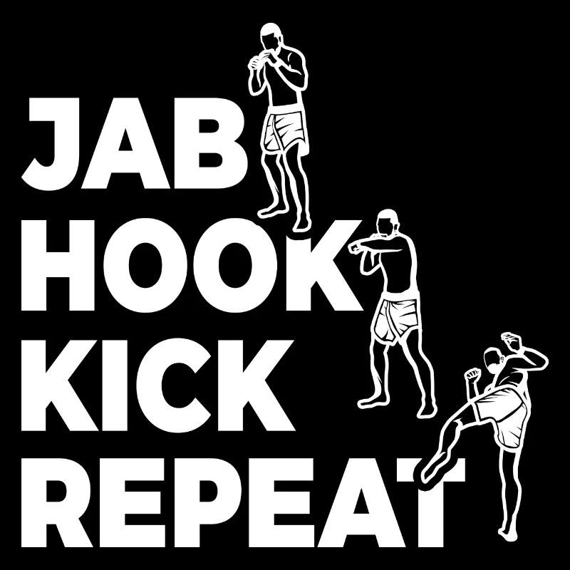 Jab Hook Kick Répétition