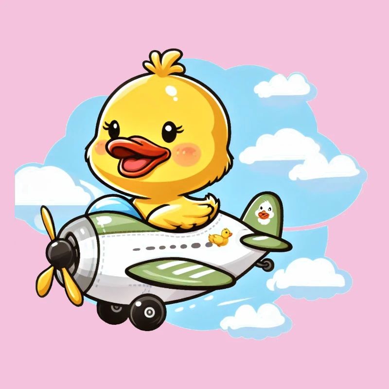 Conception mignonne de canard aviateur