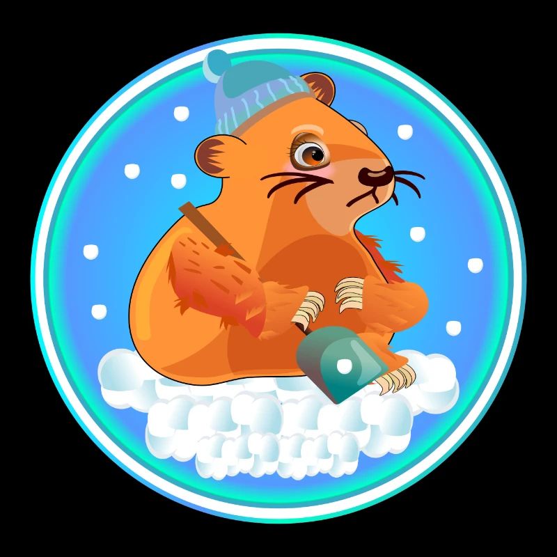 WINTER SNOW SHOVELING - CAPYBARAS