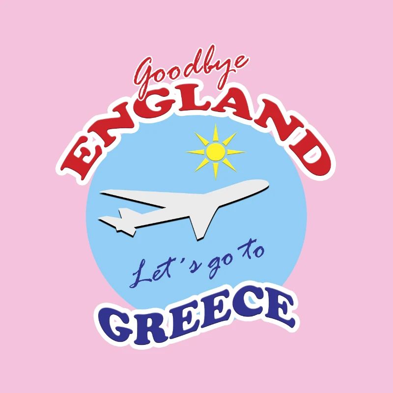 Grèce adieu avion voyage design